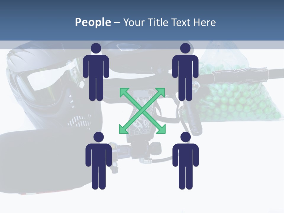 Adults Players Paintball PowerPoint Template