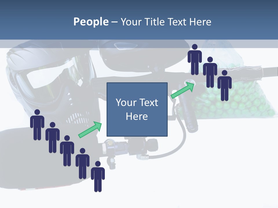 Adults Players Paintball PowerPoint Template