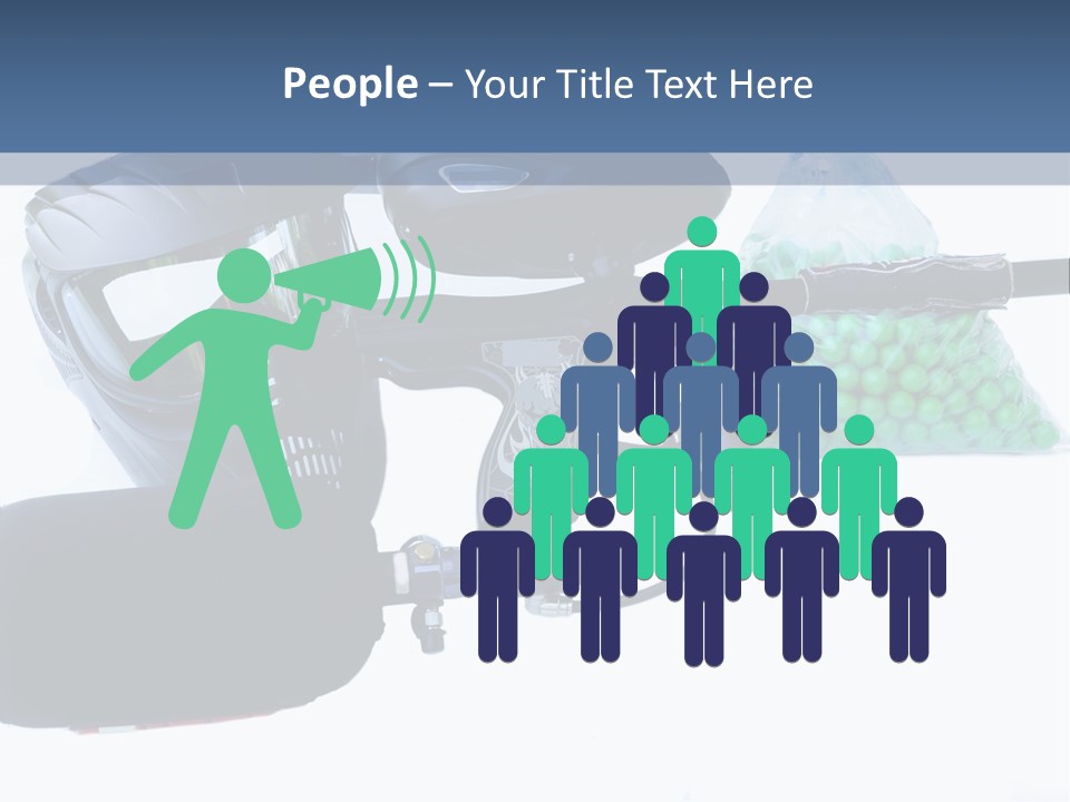 Adults Players Paintball PowerPoint Template