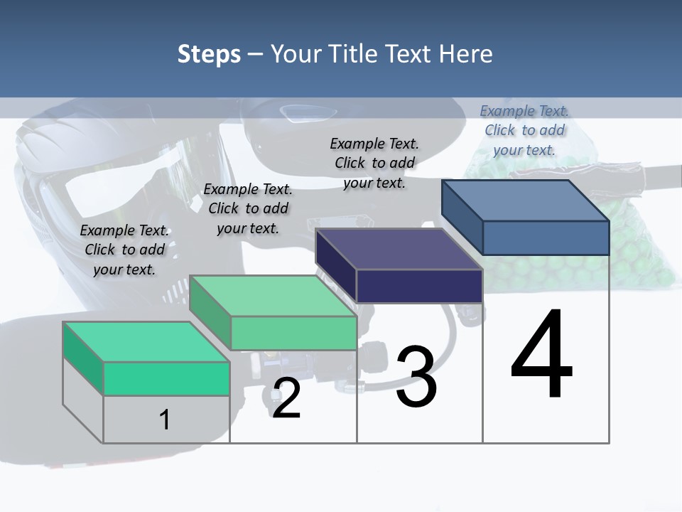 Adults Players Paintball PowerPoint Template
