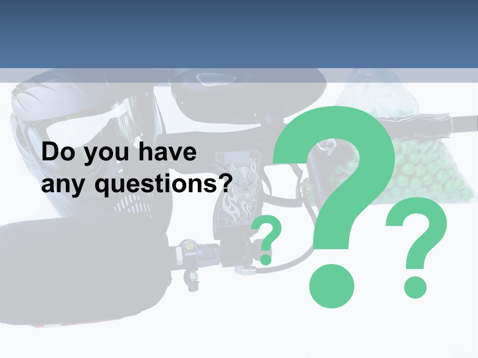 Adults Players Paintball PowerPoint Template