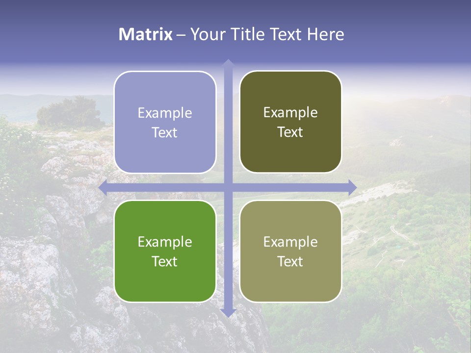 Horizon Scene Lawn PowerPoint Template