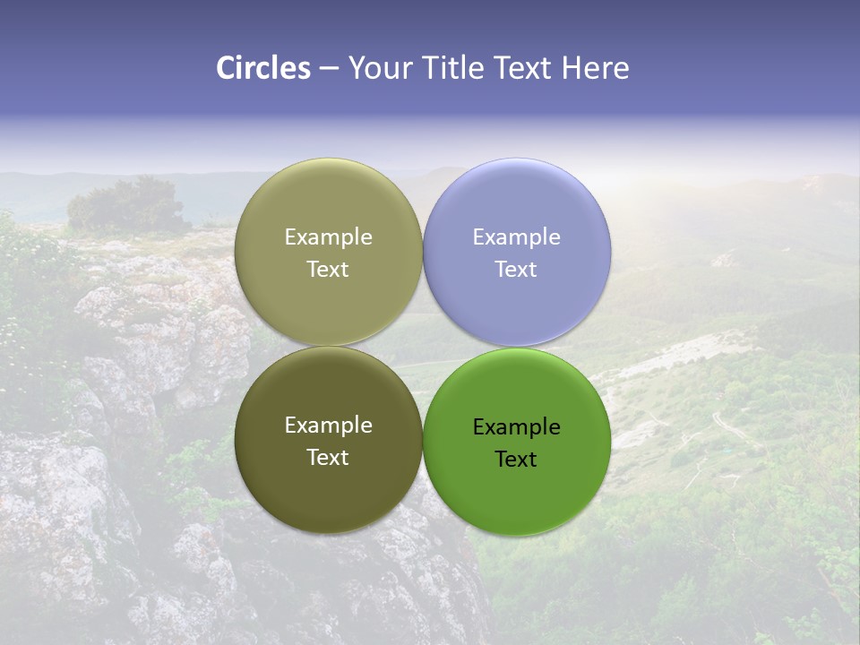 Horizon Scene Lawn PowerPoint Template