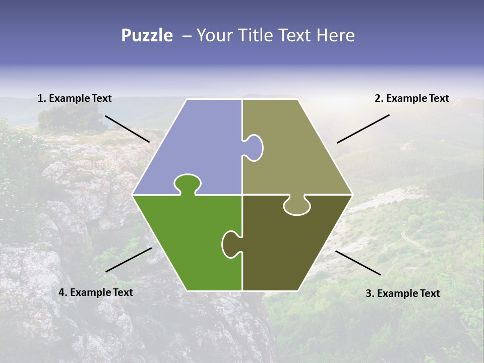 Horizon Scene Lawn PowerPoint Template