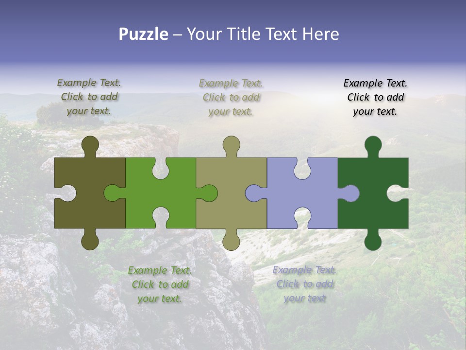 Horizon Scene Lawn PowerPoint Template