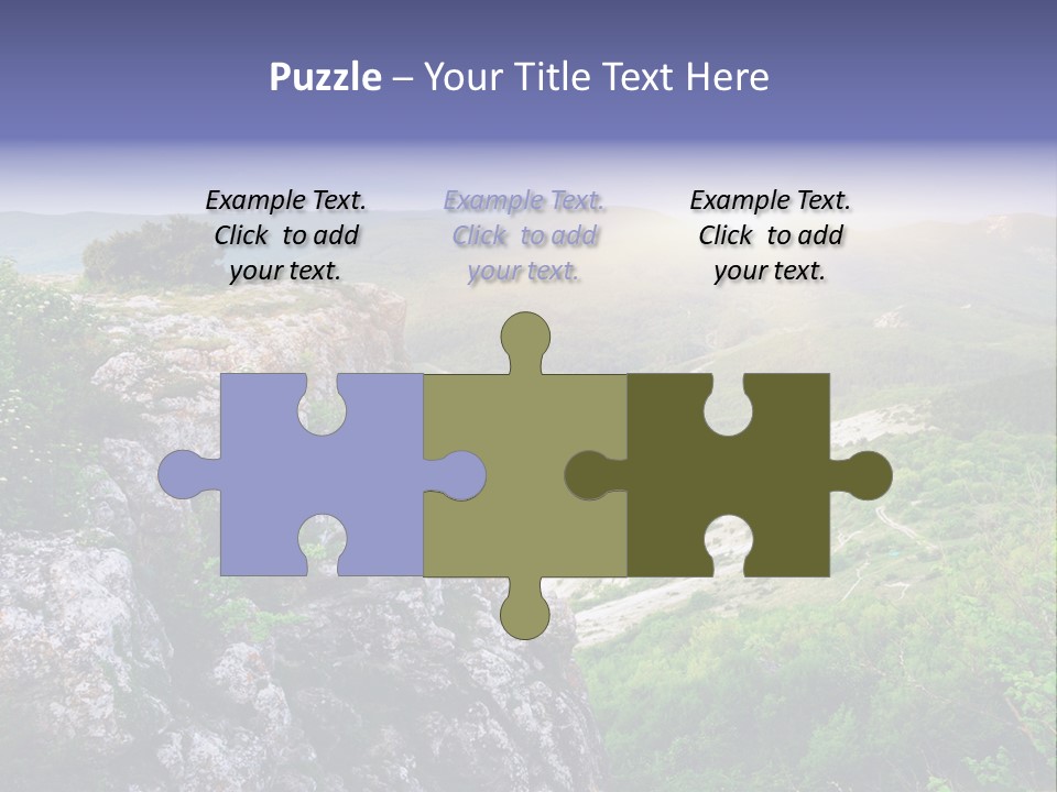 Horizon Scene Lawn PowerPoint Template