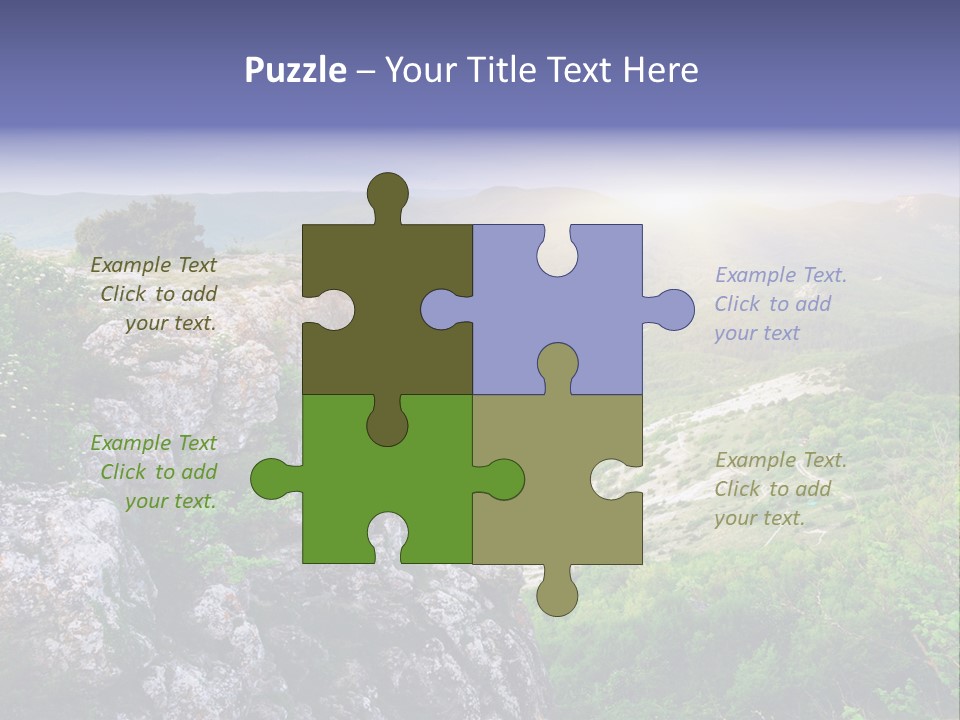 Horizon Scene Lawn PowerPoint Template