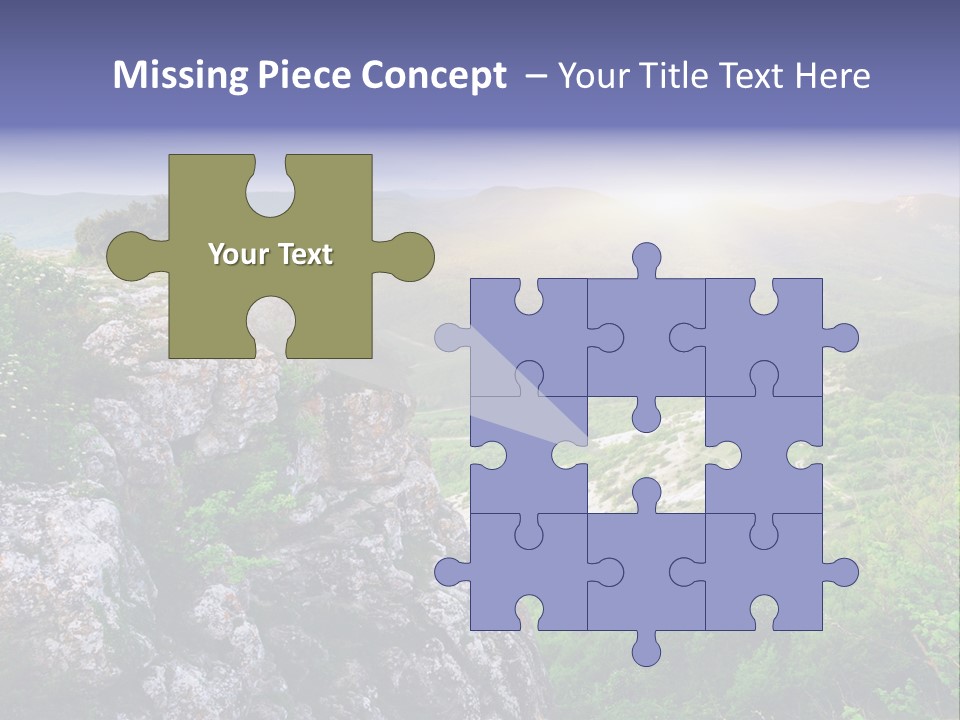 Horizon Scene Lawn PowerPoint Template