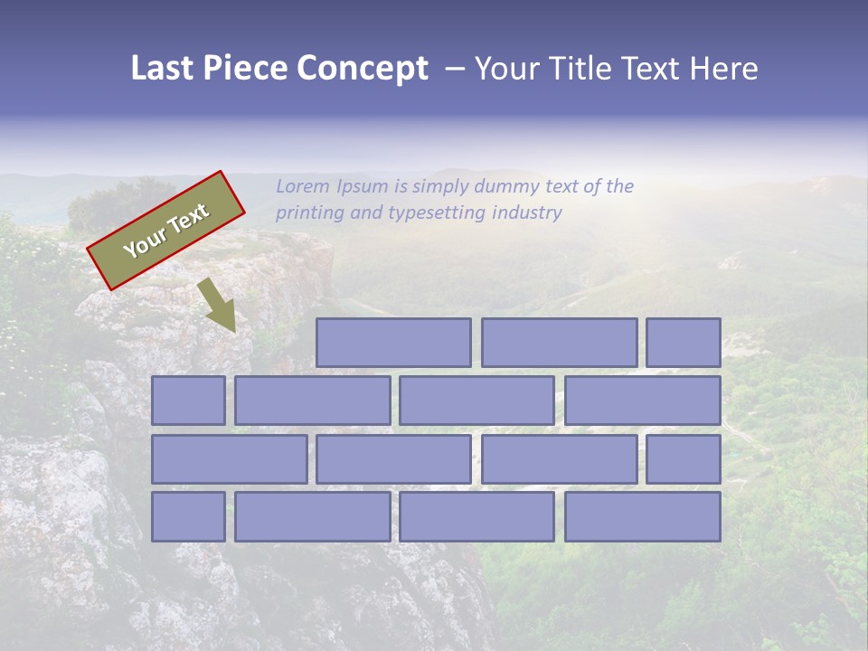 Horizon Scene Lawn PowerPoint Template