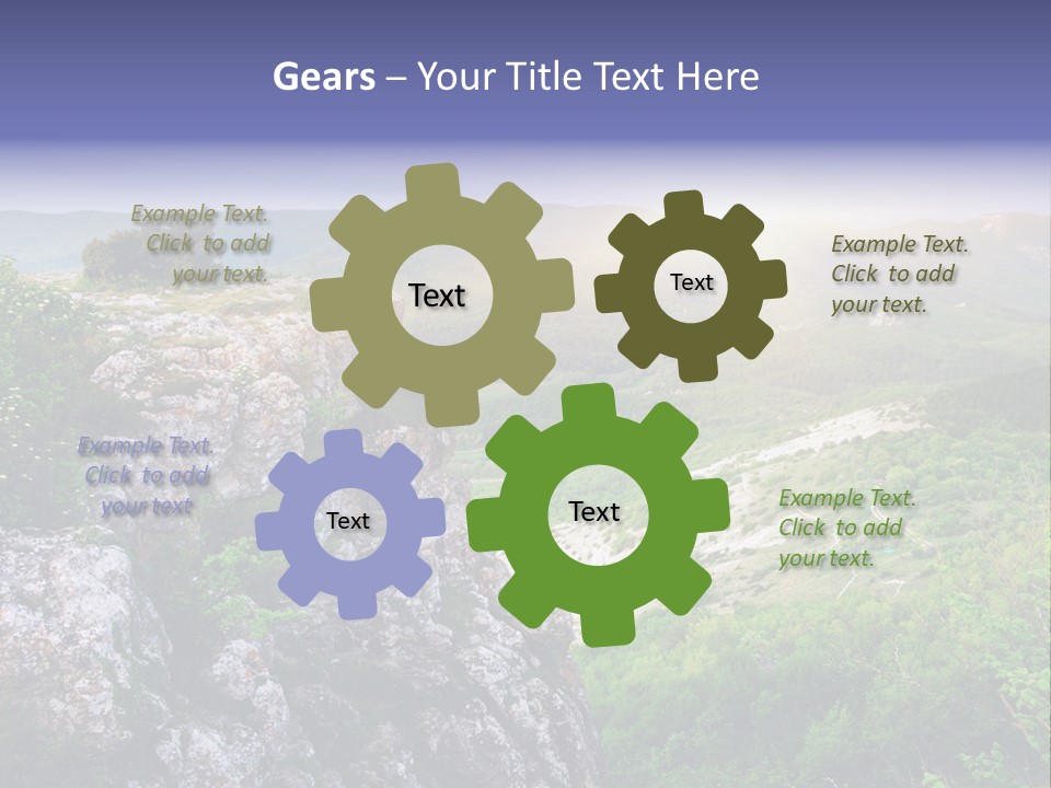 Horizon Scene Lawn PowerPoint Template