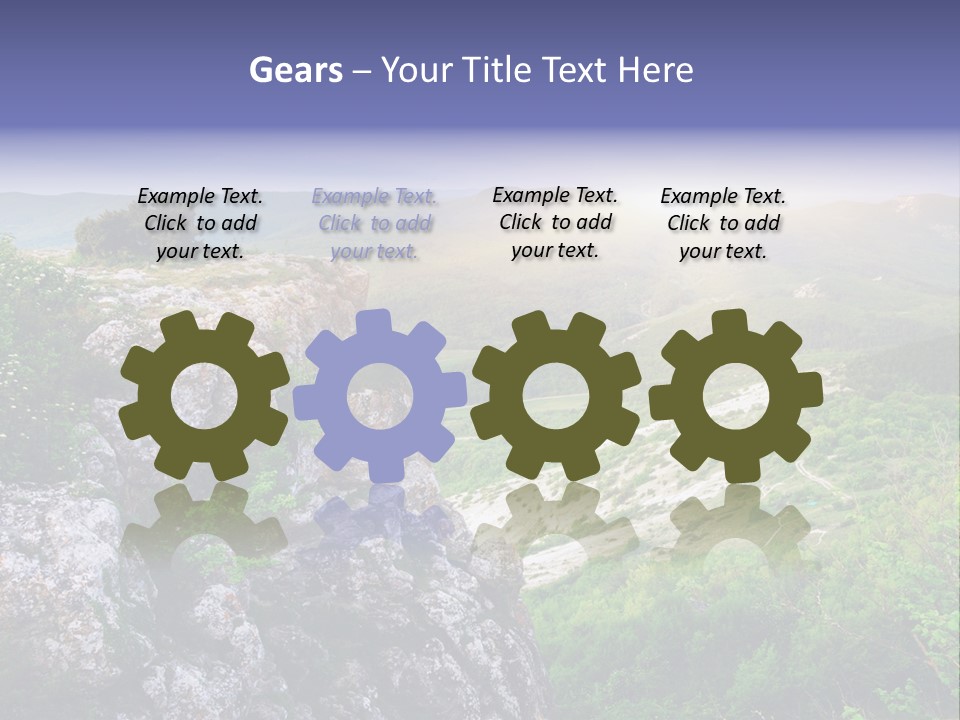 Horizon Scene Lawn PowerPoint Template