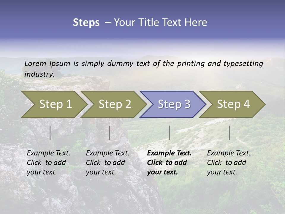 Horizon Scene Lawn PowerPoint Template
