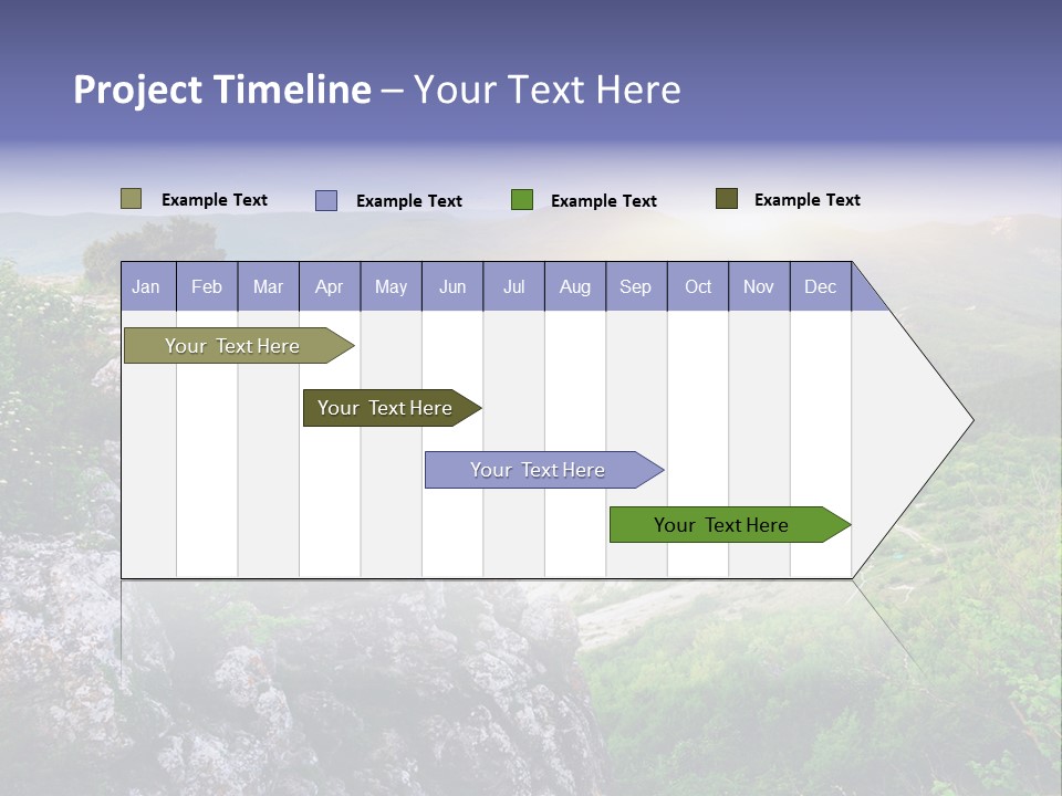 Horizon Scene Lawn PowerPoint Template