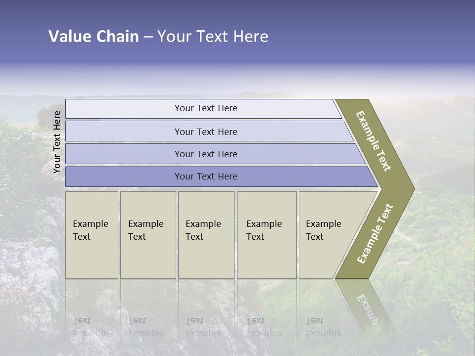 Horizon Scene Lawn PowerPoint Template