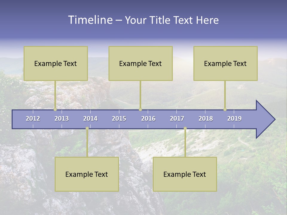 Horizon Scene Lawn PowerPoint Template