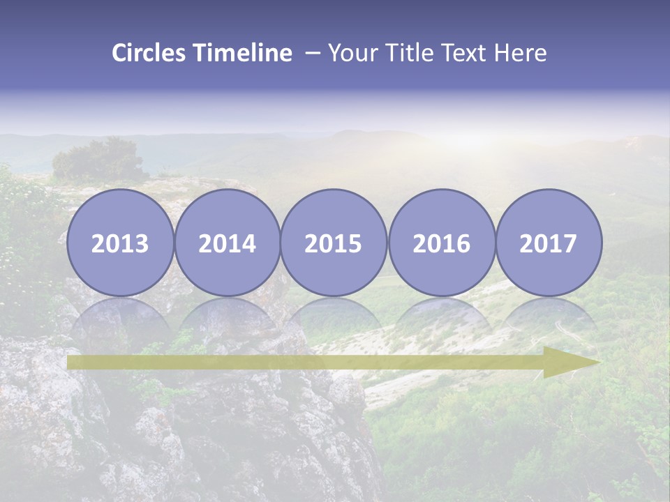 Horizon Scene Lawn PowerPoint Template