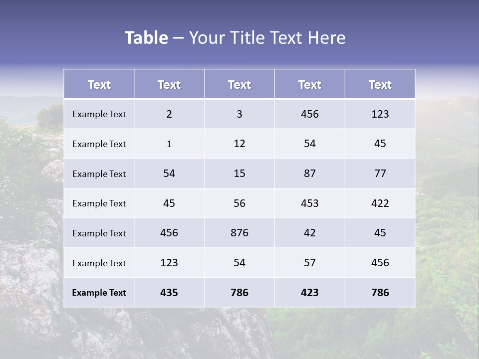 Horizon Scene Lawn PowerPoint Template