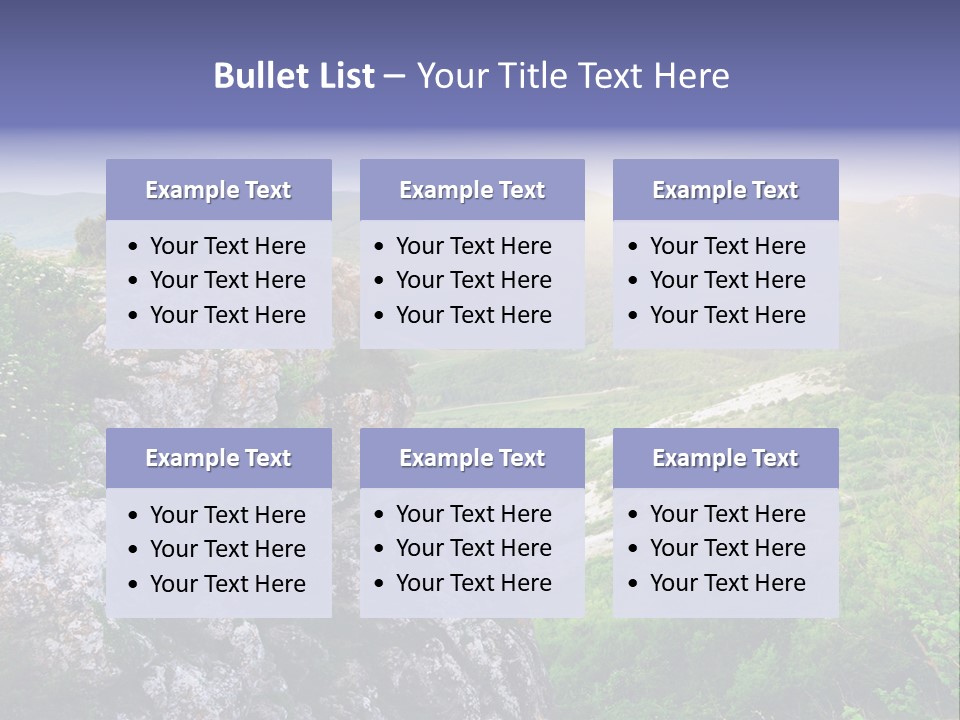 Horizon Scene Lawn PowerPoint Template