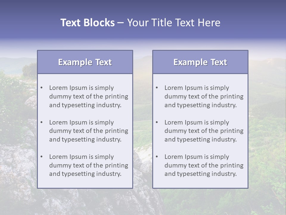 Horizon Scene Lawn PowerPoint Template