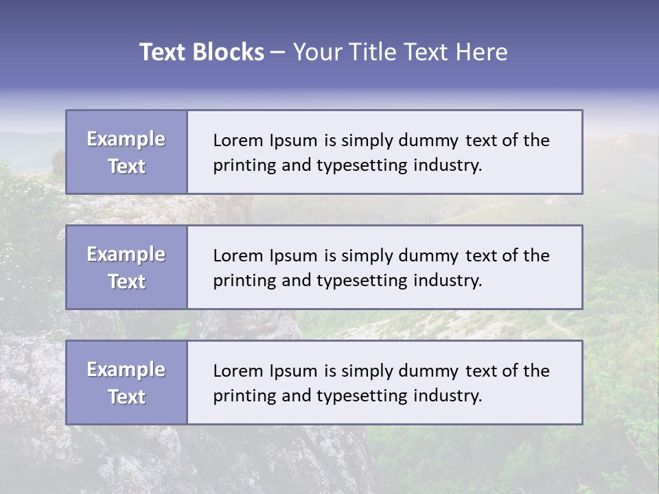 Horizon Scene Lawn PowerPoint Template
