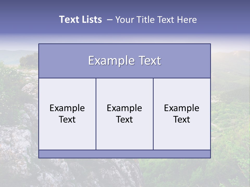 Horizon Scene Lawn PowerPoint Template