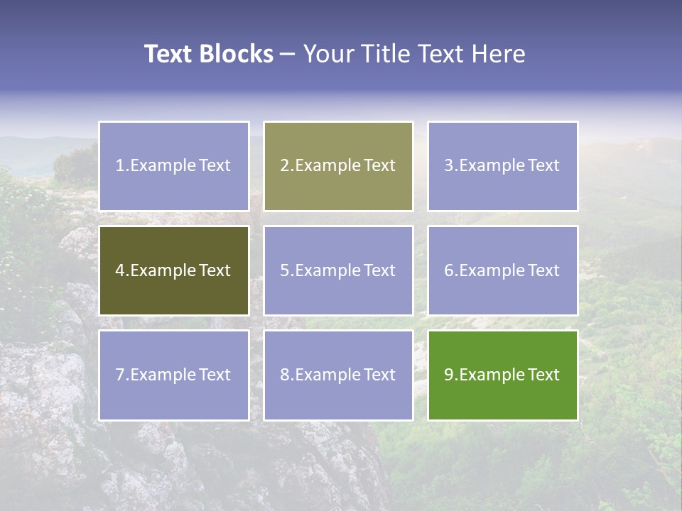 Horizon Scene Lawn PowerPoint Template