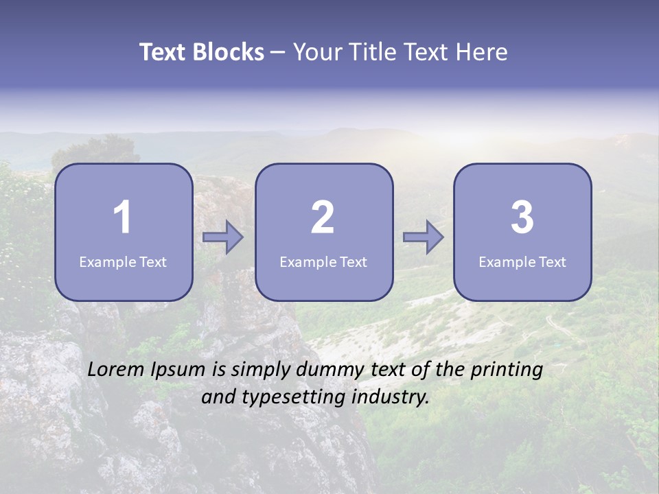 Horizon Scene Lawn PowerPoint Template