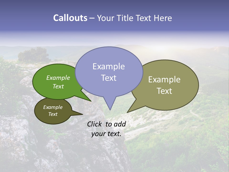 Horizon Scene Lawn PowerPoint Template