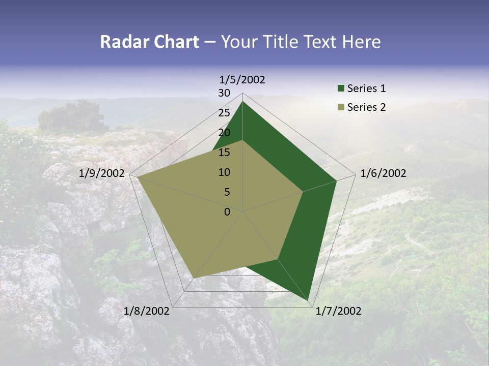 Horizon Scene Lawn PowerPoint Template