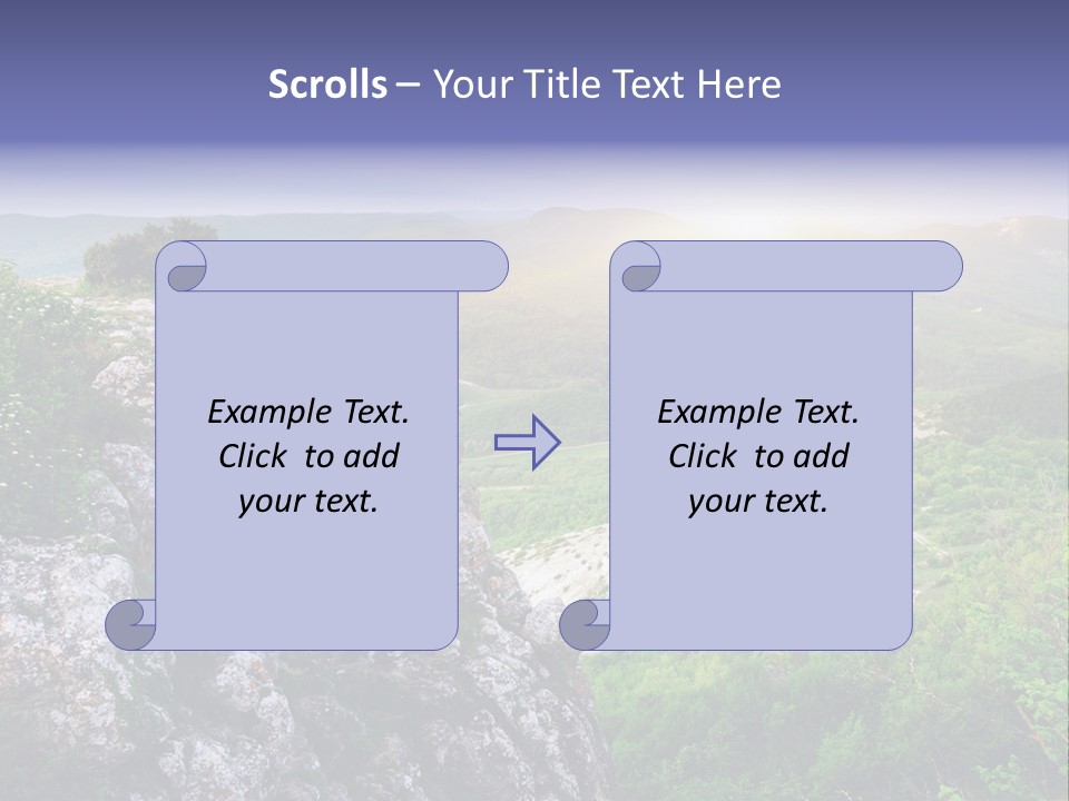 Horizon Scene Lawn PowerPoint Template