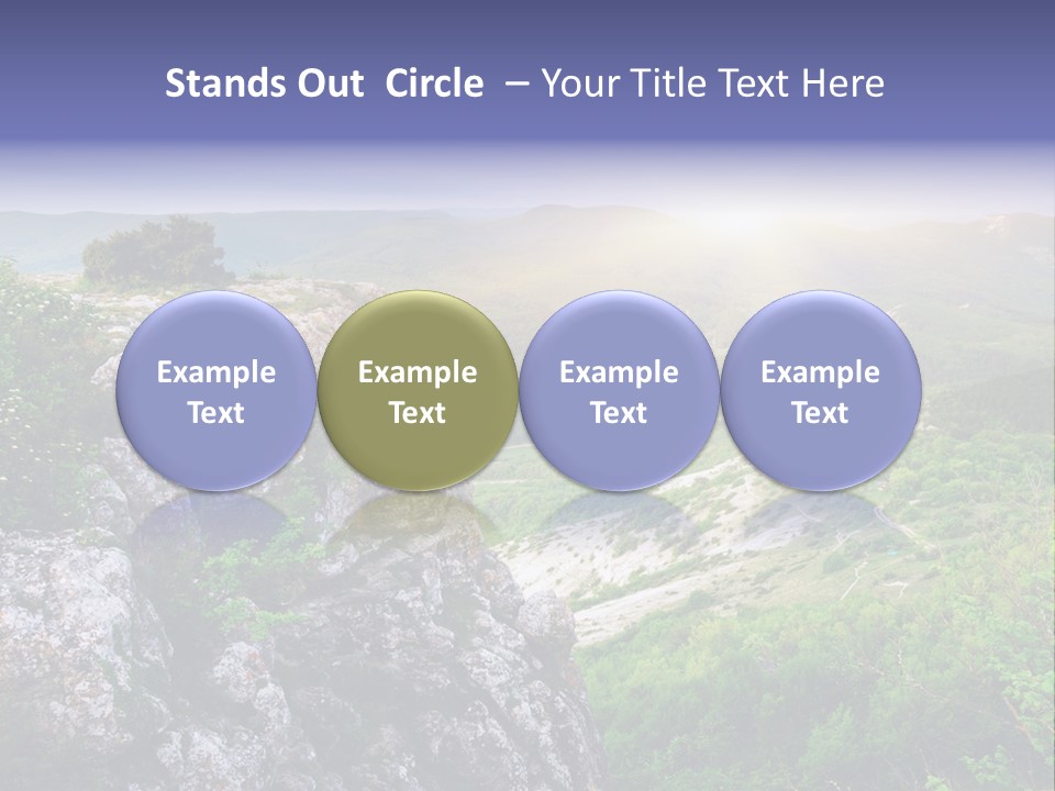 Horizon Scene Lawn PowerPoint Template