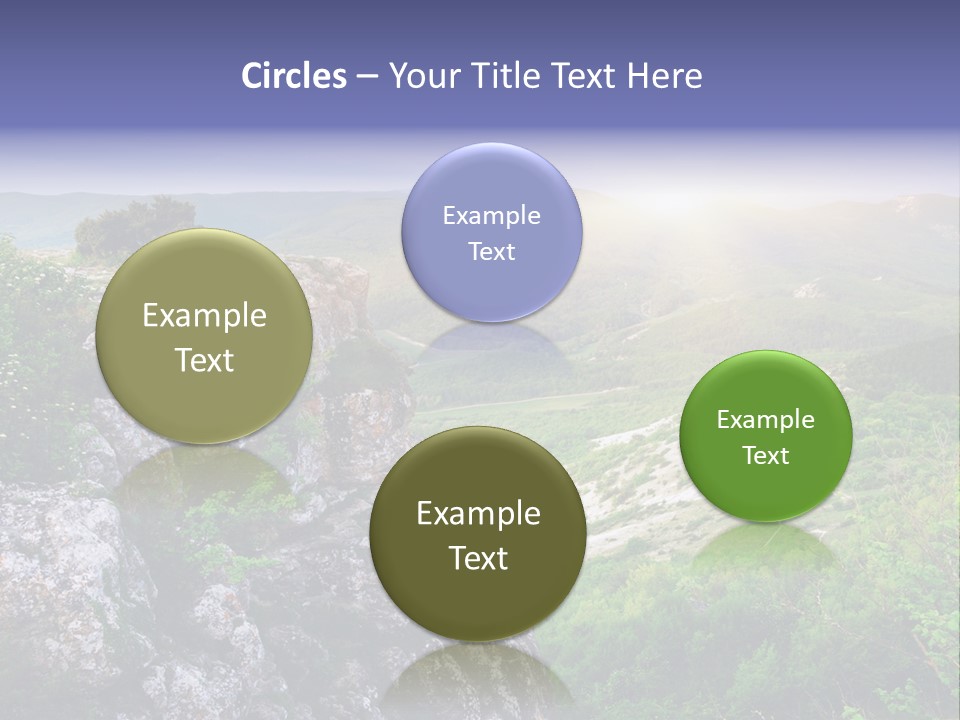 Horizon Scene Lawn PowerPoint Template