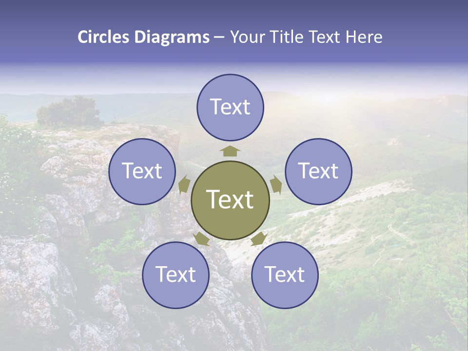 Horizon Scene Lawn PowerPoint Template