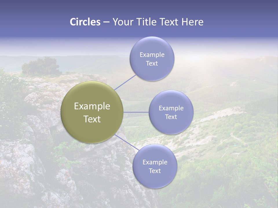 Horizon Scene Lawn PowerPoint Template