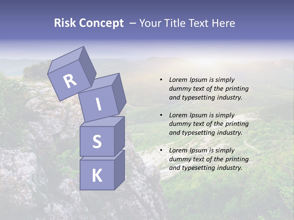 Horizon Scene Lawn PowerPoint Template