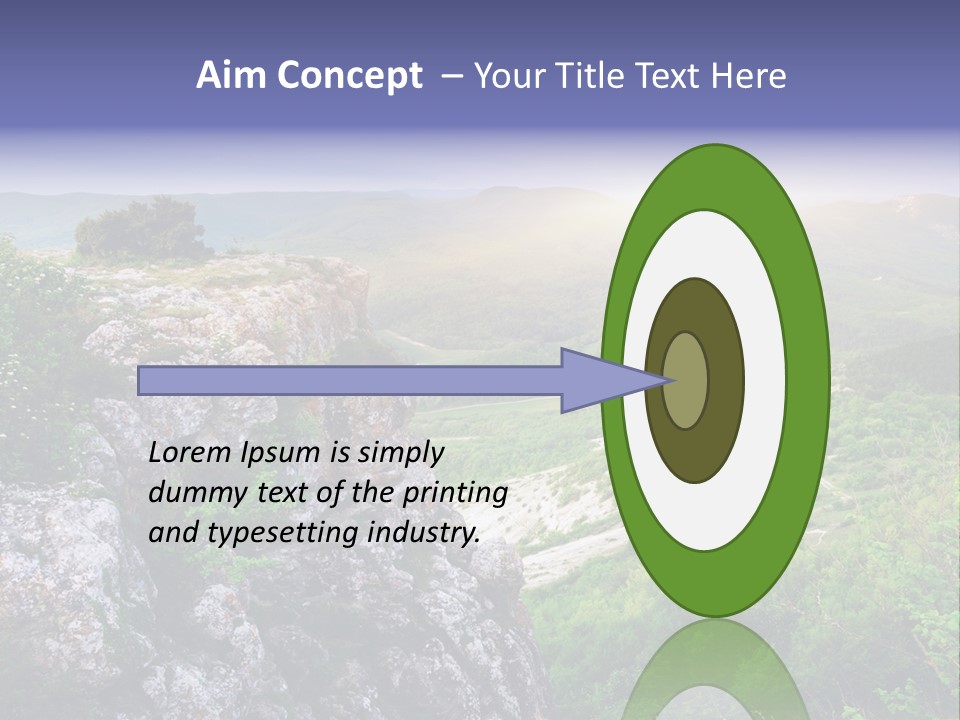 Horizon Scene Lawn PowerPoint Template