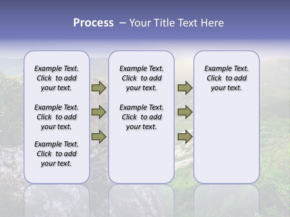Horizon Scene Lawn PowerPoint Template