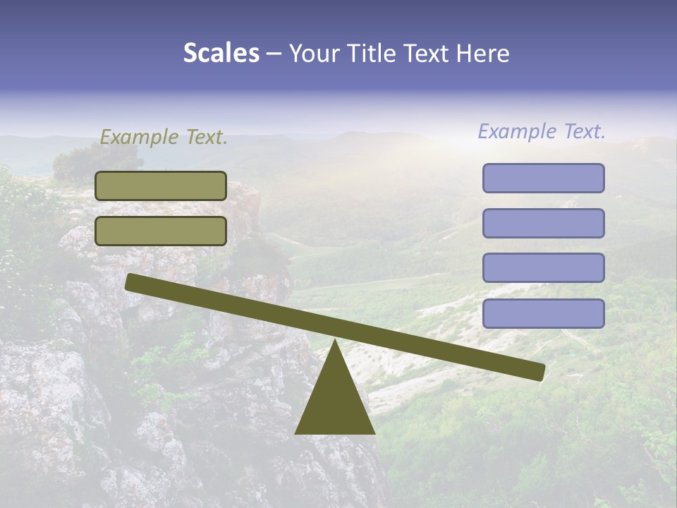 Horizon Scene Lawn PowerPoint Template