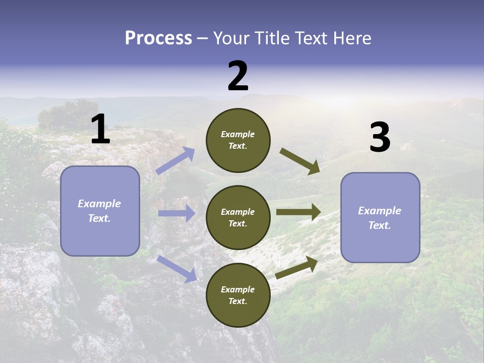 Horizon Scene Lawn PowerPoint Template