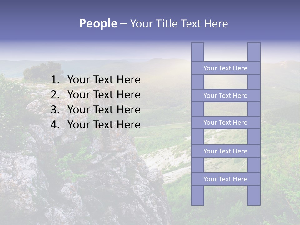 Horizon Scene Lawn PowerPoint Template