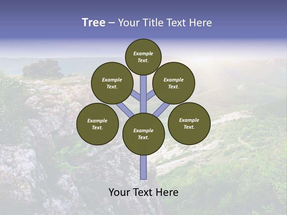 Horizon Scene Lawn PowerPoint Template