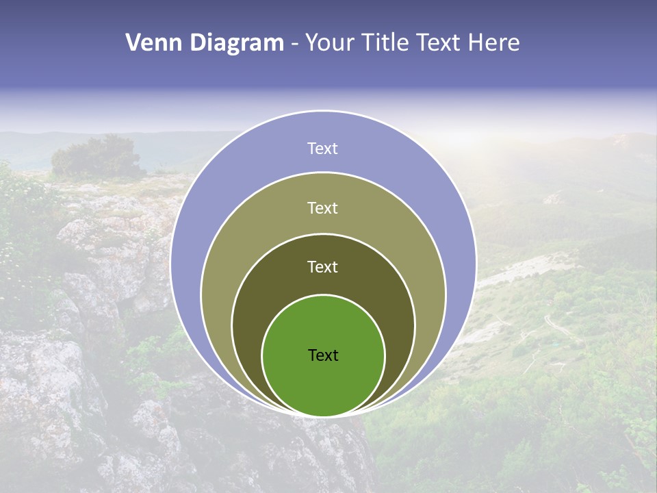 Horizon Scene Lawn PowerPoint Template