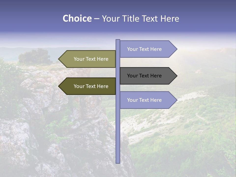 Horizon Scene Lawn PowerPoint Template