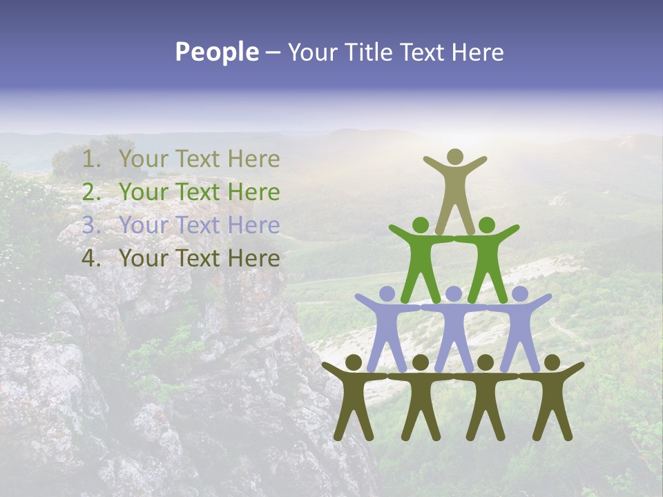 Horizon Scene Lawn PowerPoint Template