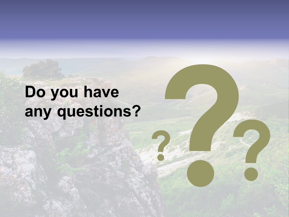 Horizon Scene Lawn PowerPoint Template