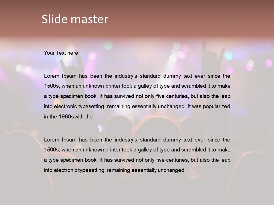 Rhythm Instrument Nightlife PowerPoint Template