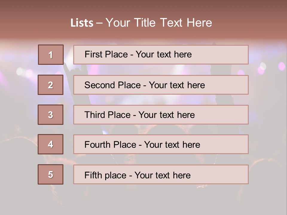 Rhythm Instrument Nightlife PowerPoint Template