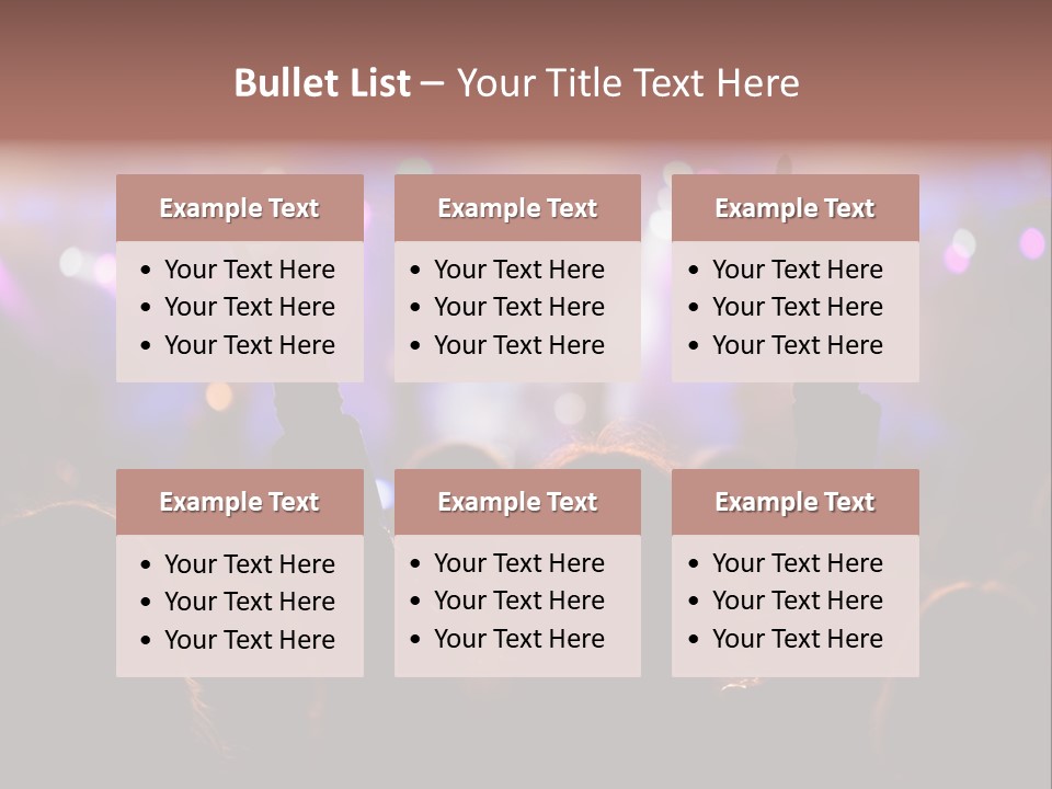 Rhythm Instrument Nightlife PowerPoint Template