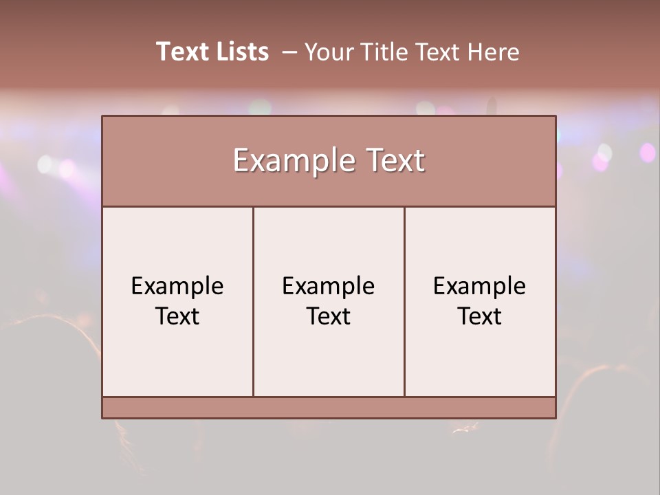 Rhythm Instrument Nightlife PowerPoint Template