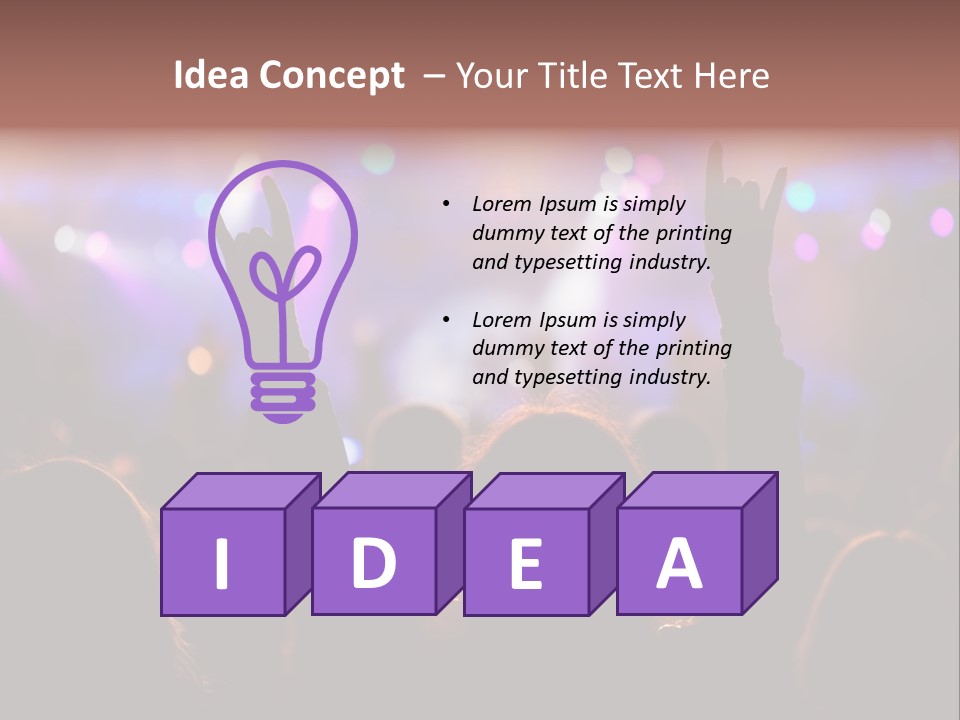 Rhythm Instrument Nightlife PowerPoint Template